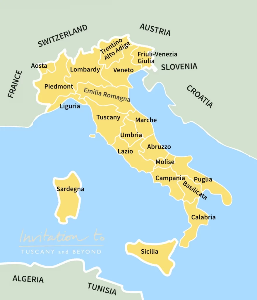 نقشه ایتالیا